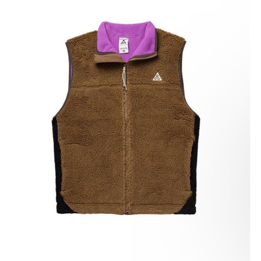Nike ACG “CANWELL GLACIER” THERMA-FIT ADV VEST"MOSSWOOD BROWN" M NWT Medium